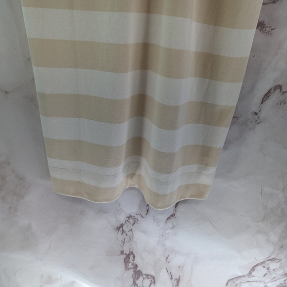 Everlane Dress Women Retro Jersey Polo Cotton Cashew Stripe Mini T Shirt - Picture 8 of 11